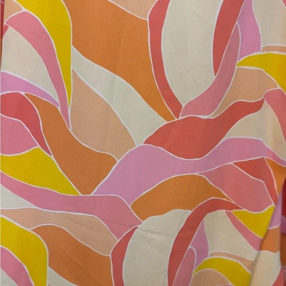 Beautiful Belle Semi Fitted Stitched Down Sides Tunic Poncho Top 1X - Picture 4 of 7